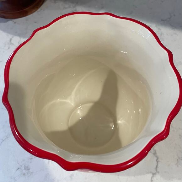 The Pioneer Women vintage Floral large utensil holder stoneware cottage - Picture 7 of 10